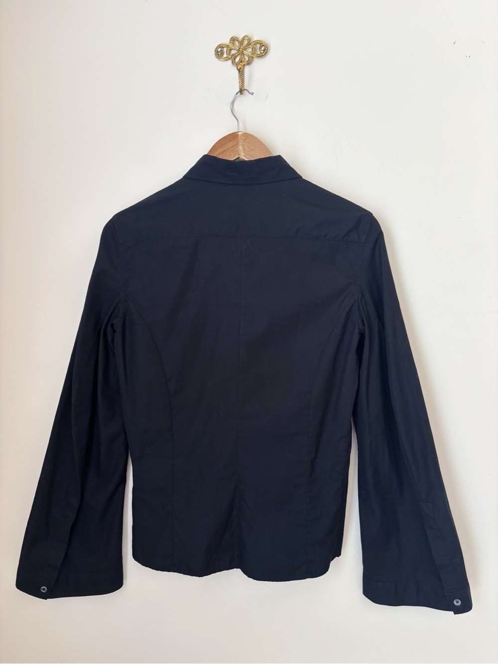 Ann Demeulemeester Black Button Down Shirt Sz 36 XXS - Picture 3 of 5